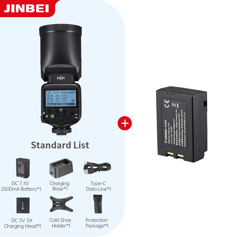 Photography Outdoor - JINBEI HD-1 Flash de Cabeza Redonda