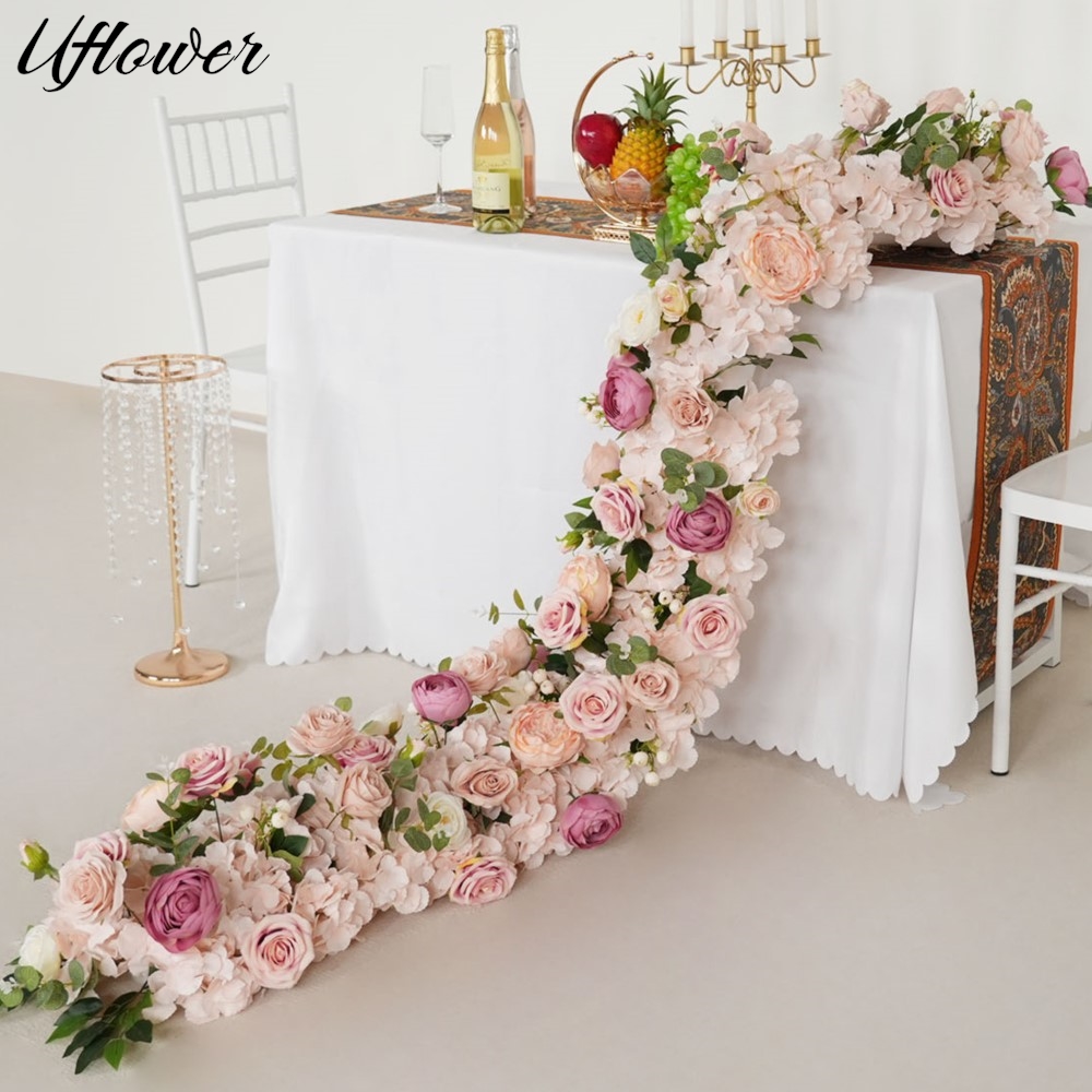 Photography Graduation - Uflower 200cm rosa hortensia fila de
