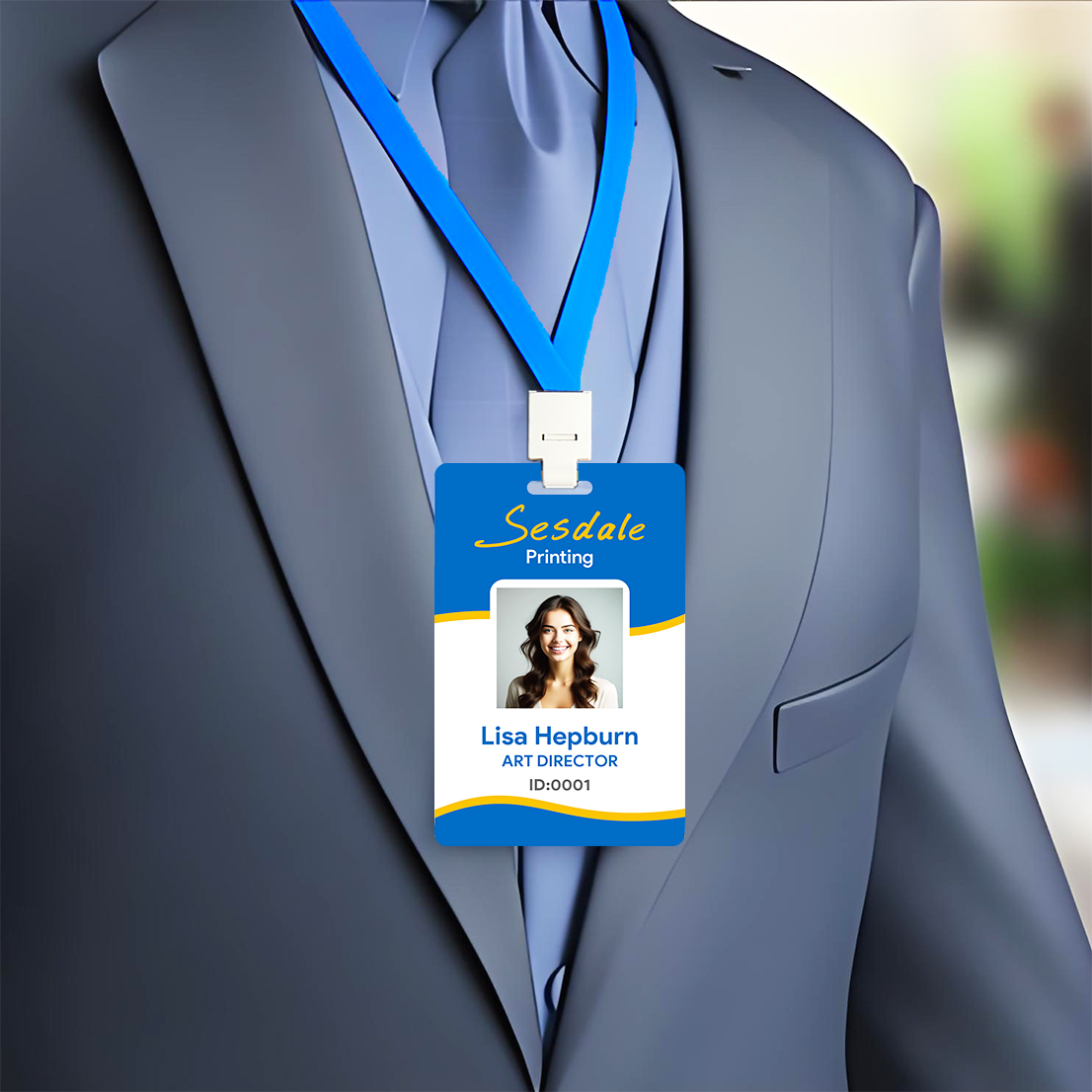 Photography Names - Tarjeta de Identificación Personalizada para Empleados,