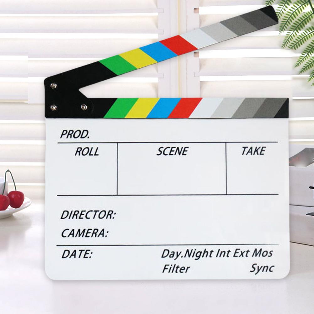 Photography Online - Tablero de director colorido, claqueta de