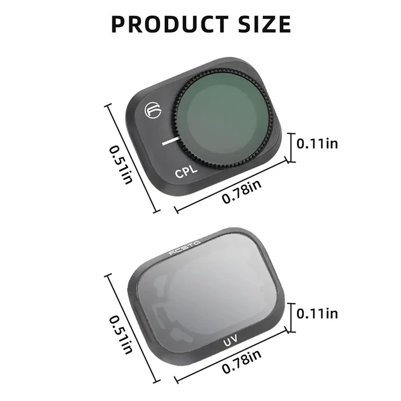 Nd Filter Set - Filtro DIY para Dron DJI Mini