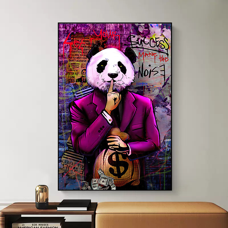Photography Duck - Arte de Graffiti, cara de Panda