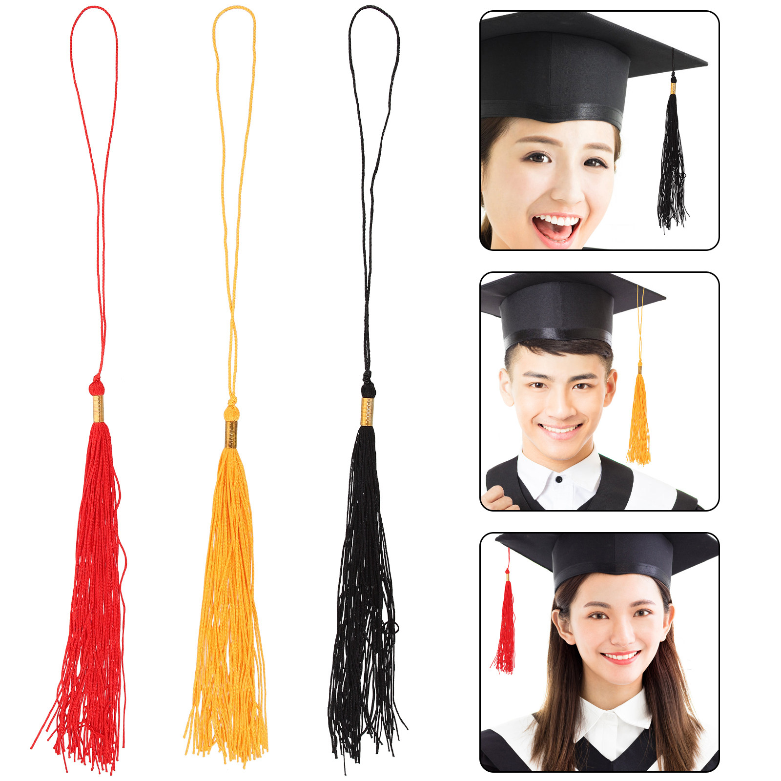 Photography Graduation - Juego de 3 Borlas Académicas de