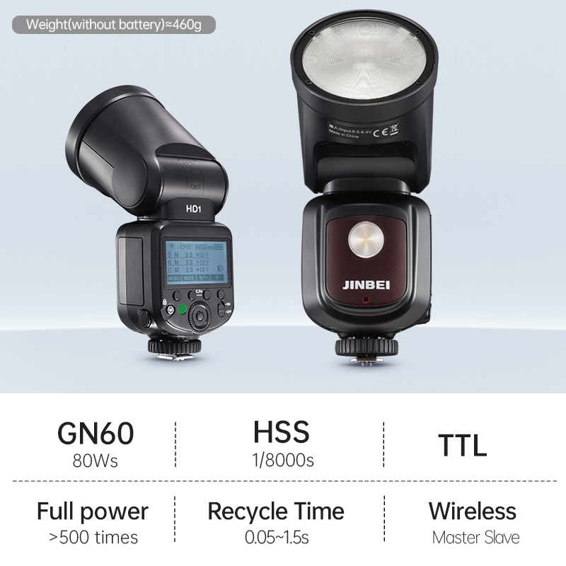 JINBEI HD-1 Flash de Cabeza Re - Photography Outdoor reseña y precio