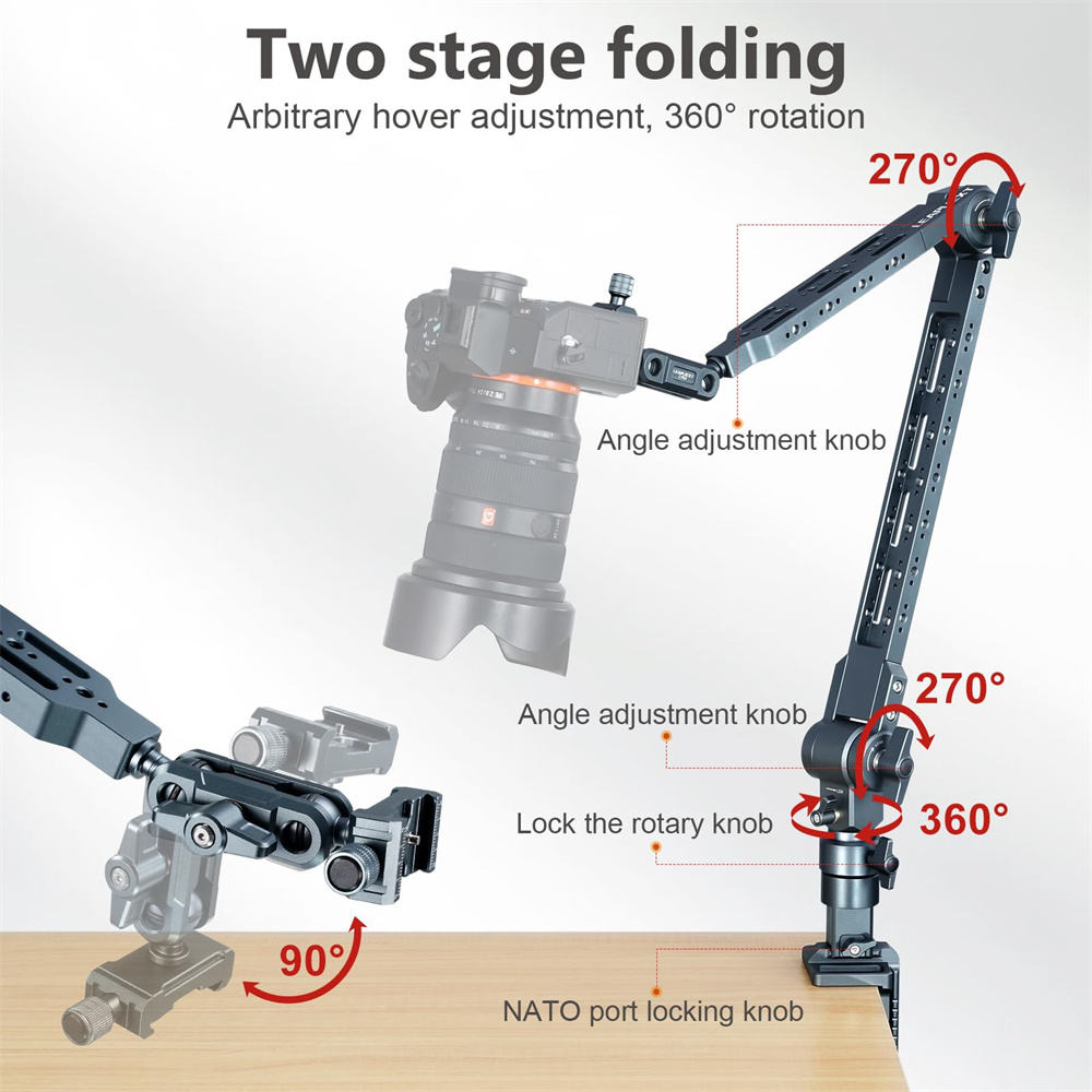 Soporte de brazo mágico de alu - Photography Desk reseña y precio