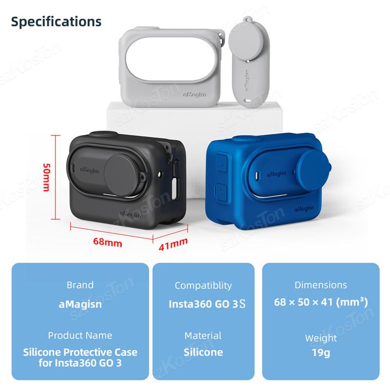 Funda protectora de silicona p - Insta360 Camera Go 3 reseña y precio