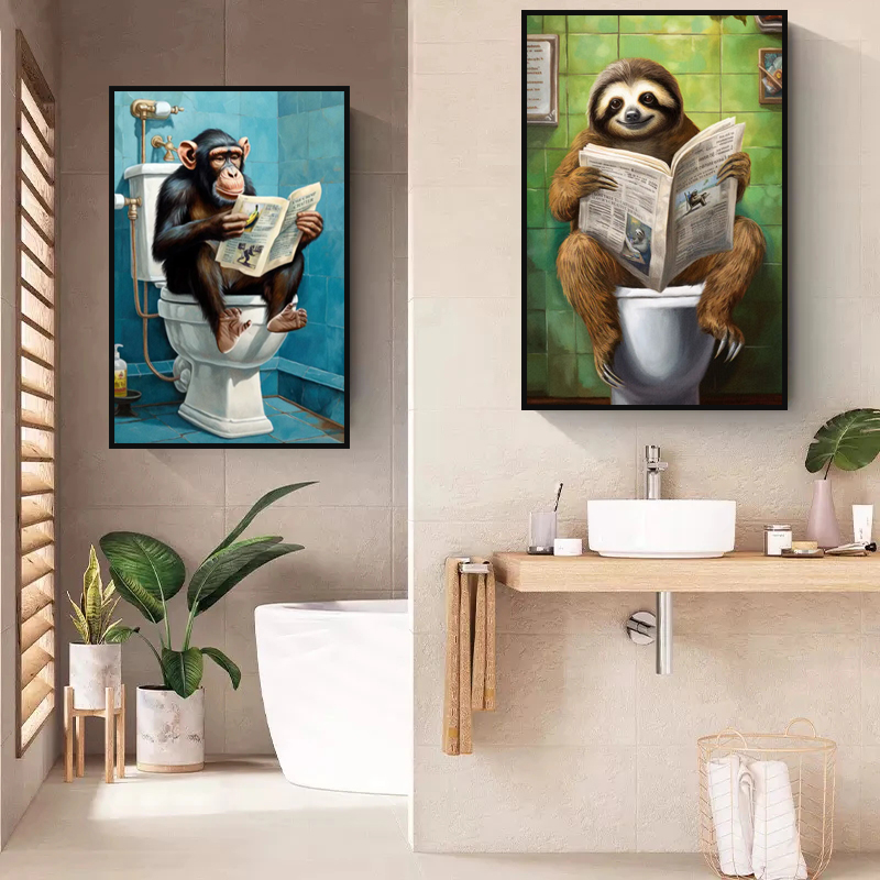 Decoración de baño de animales - Photography Duck reseña y precio