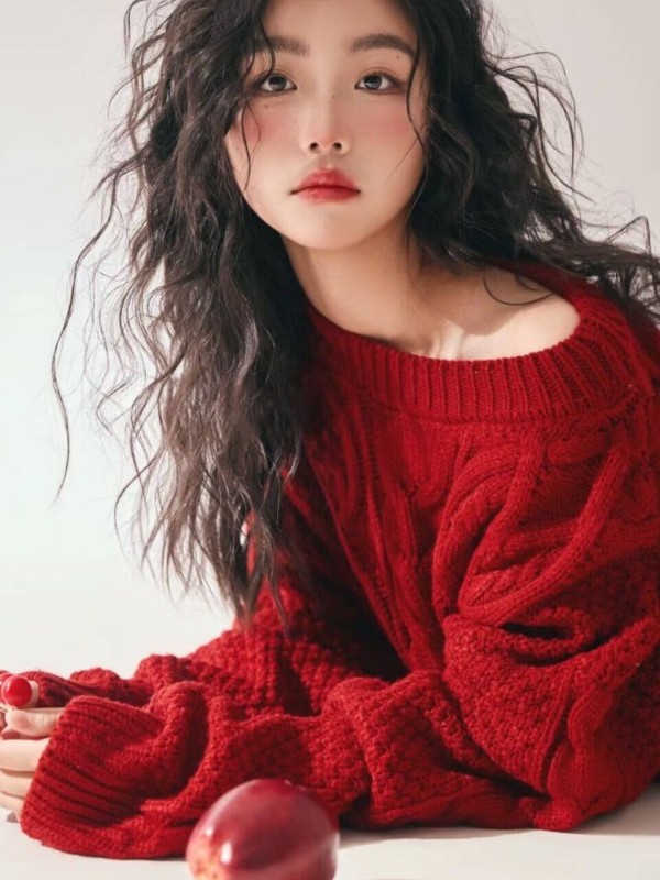 Suéter Rojo para Mujer, Estilo - Photography Online reseña y precio