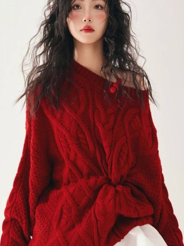 Suéter Rojo para Mujer, Estilo - Photography Online reseña y precio
