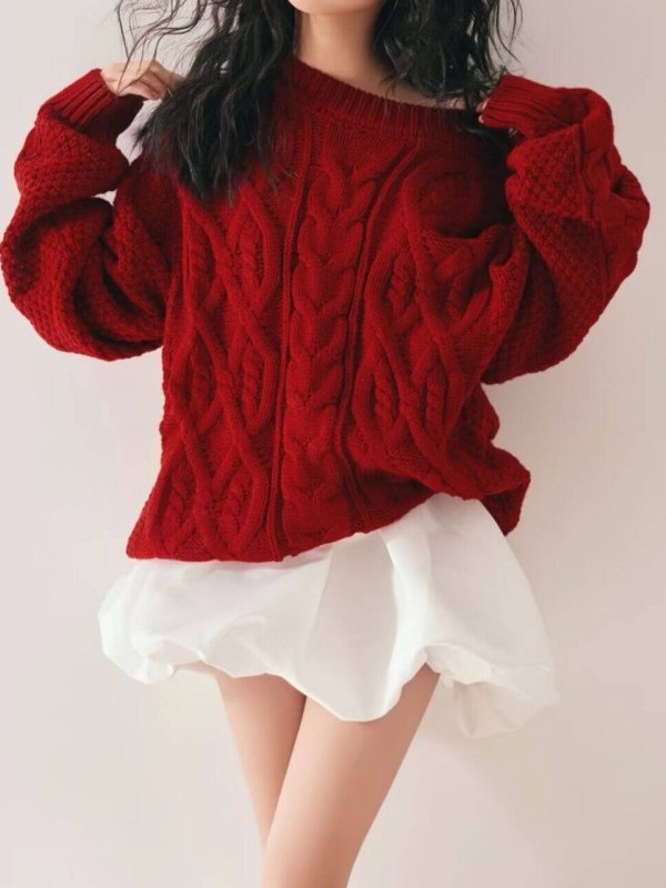 Suéter Rojo para Mujer, Estilo - Photography Online reseña y precio