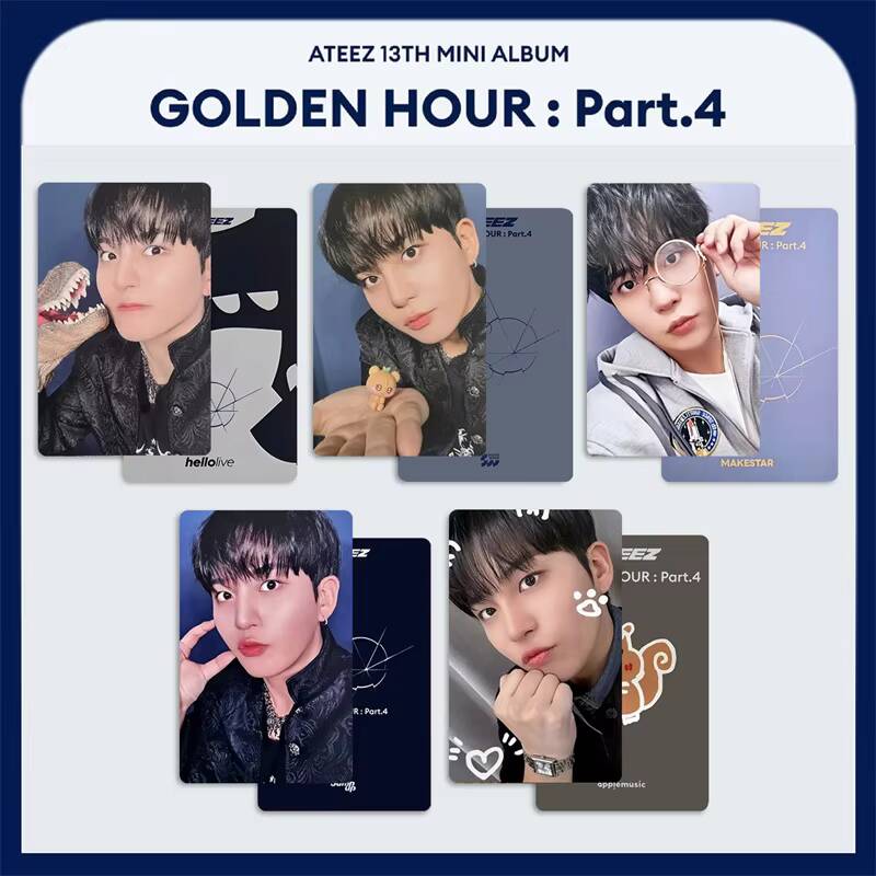 Kpop ATEEZ 5 piezas/set GOLDEN - Photography News reseña y precio