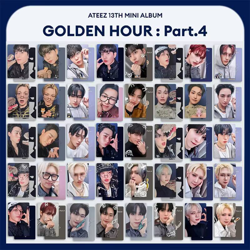 Kpop ATEEZ 5 piezas/set GOLDEN - Photography News reseña y precio
