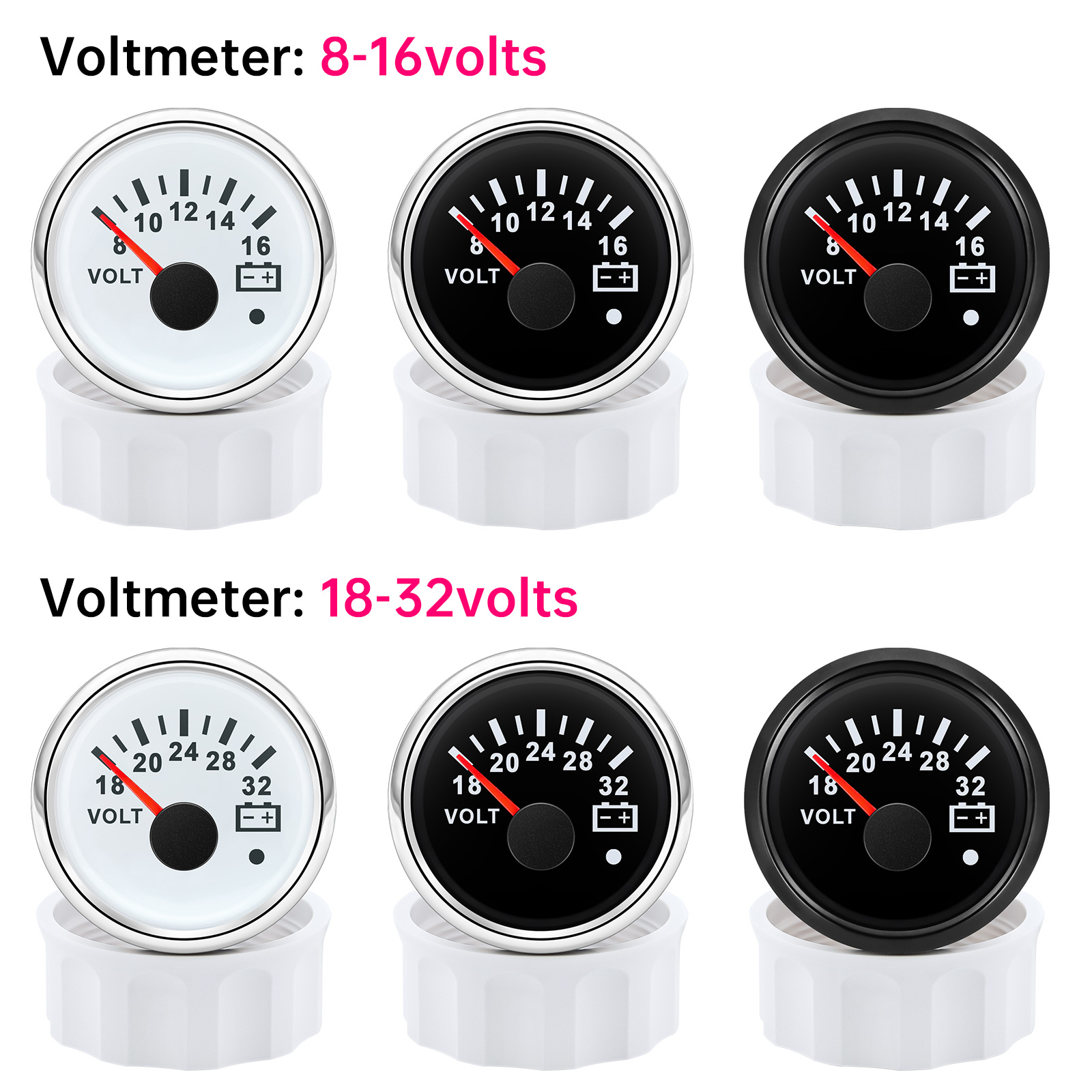 Voltímetro de 52mm, voltaje de - Light Meter Incident reseña y precio