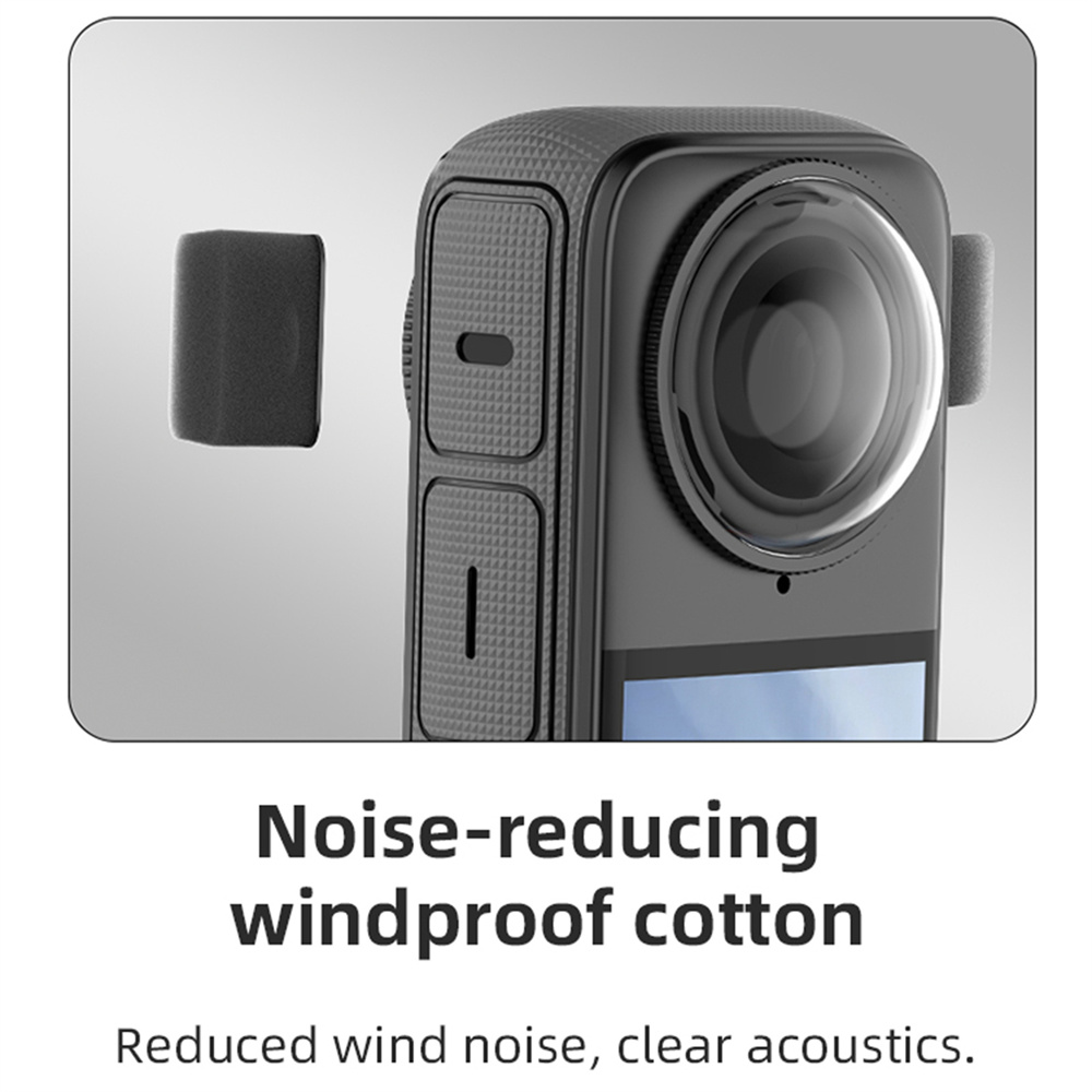 Parabrisas con micrófono para  - Insta360 Camera X3 reseña y precio