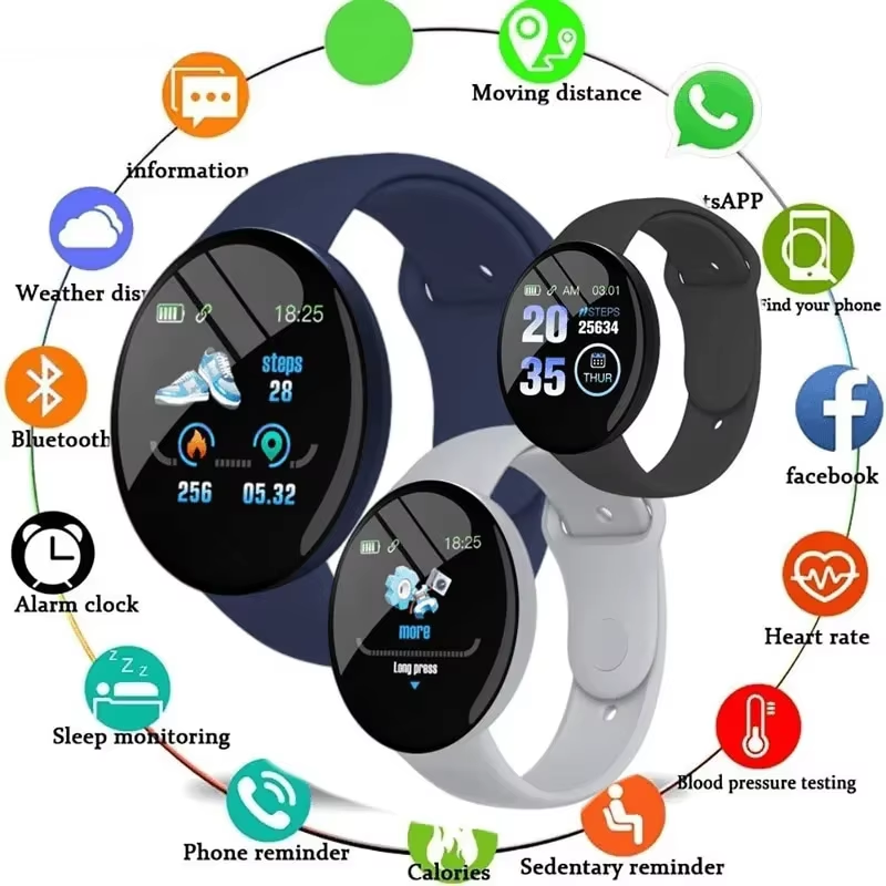 Reloj inteligente D18, pantall - Photography Grid reseña y precio