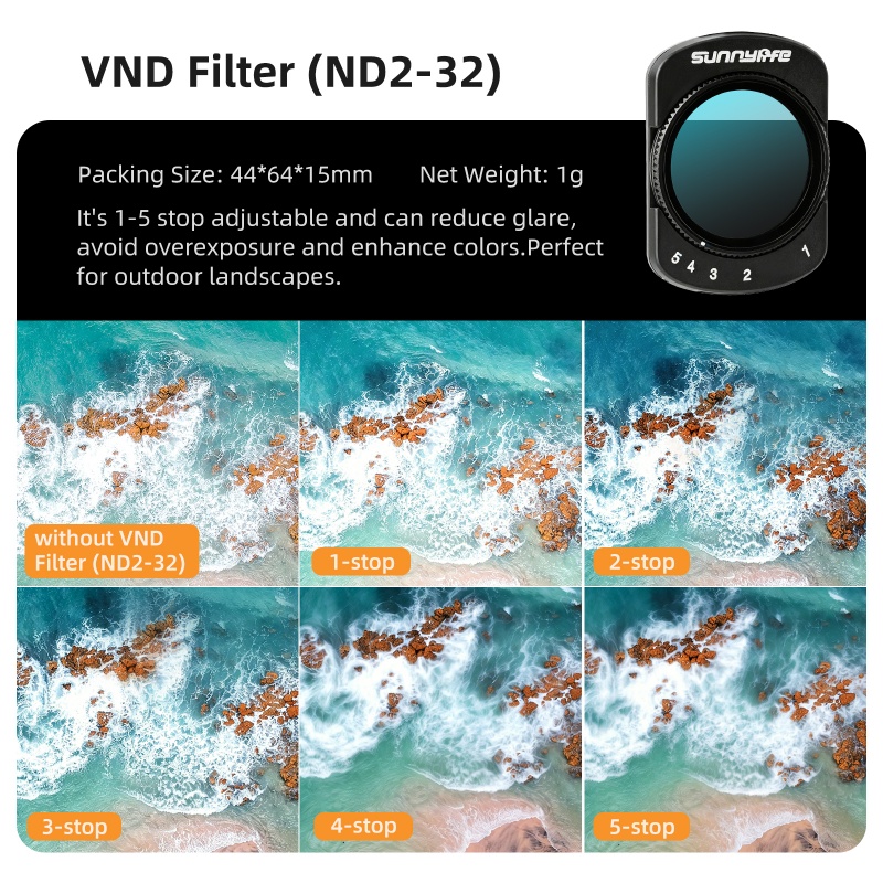 Filtro de Lente para DJI Osmo  - Nd Filter Set reseña y precio