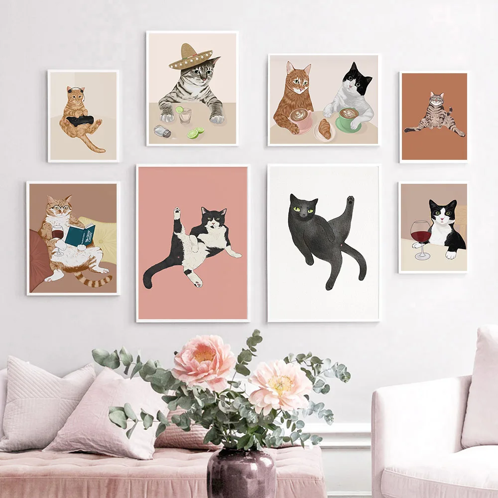 Pintura en lienzo de gato negr - Photography Duck reseña y precio