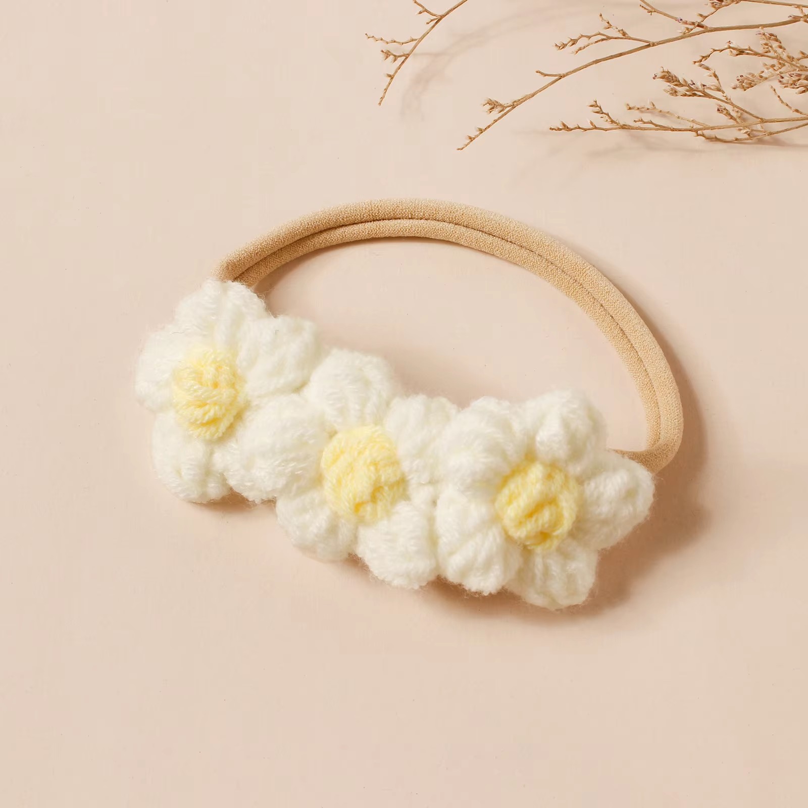 Diadema de lana con flores par - Photography Still Life reseña y precio